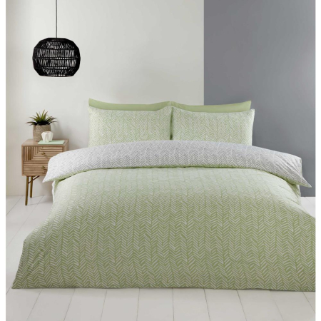 Helston Duvet Set Double Green
