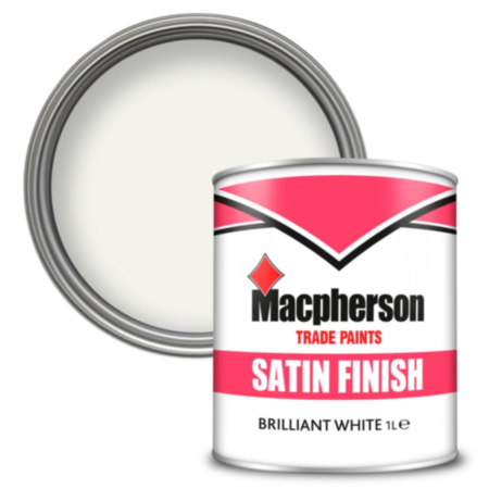 Macpherson Satin Finish Brilliant White 1L
