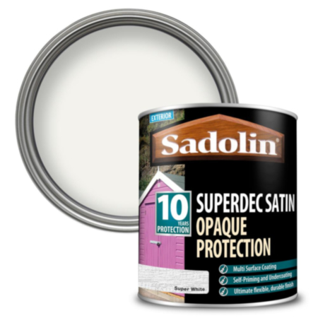 Sadolin Superdec Super Whte 1L