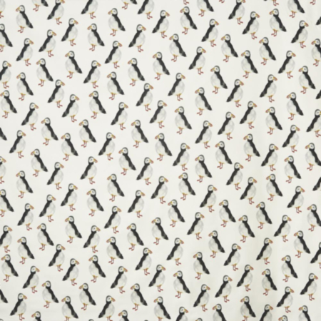 Puffin Black 100% Cotton Fabric - 54”