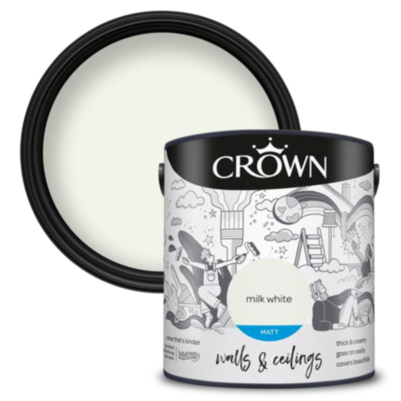 Crown Matt Emulsion Milk White 2.5L