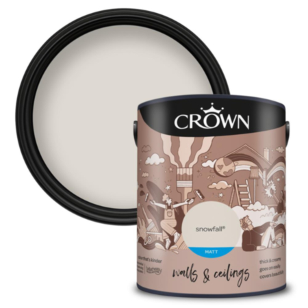 Crown Matt Emulsion Snowfall 5L