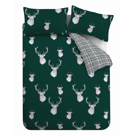 Stag Green Duvet Set Double