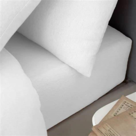 Catherine Lansfield King Fitted Sheet - White