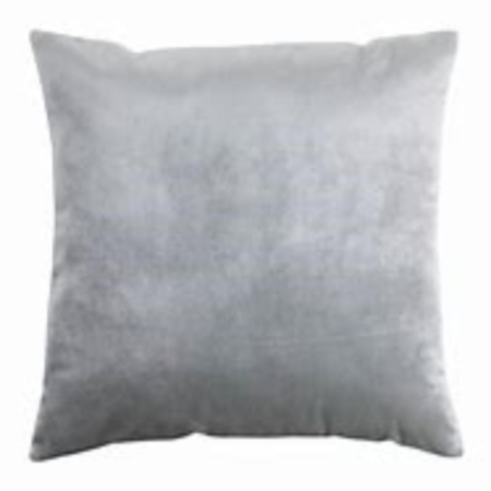 Velvet Silver Cushion 450 x 450mm