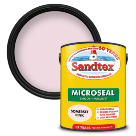 Sandtex Microseal Smooth Masonry Somerset Pink 5L