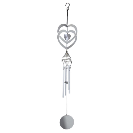 Crystal Heart Windchime