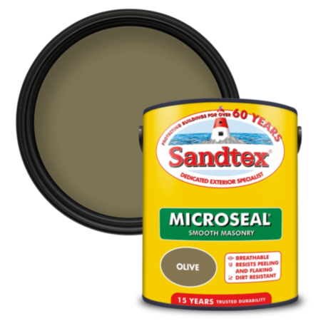 Sandtex Smooth Masonry Paint Olive 5L