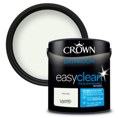 Crown Easyclean Bathroom Milk White 2.5L