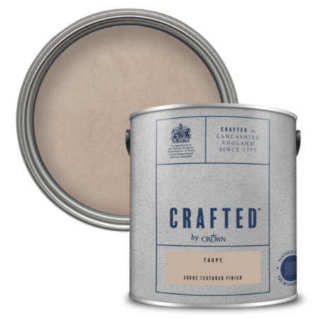 Crown Crafted Suede Textured Taupe 2.5L