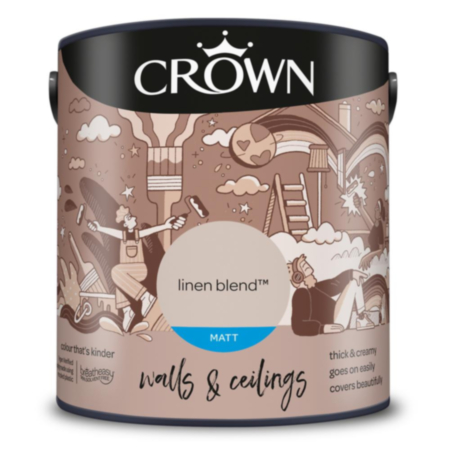 Crown Matt Emulsion Linen Blend 2.5L
