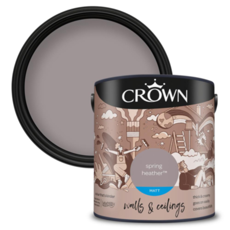 Crown Matt Emulsion Spring Heather 2.5L