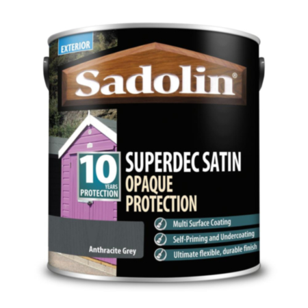 Sadolin Superdec Wood Protection Anthracite Grey 2.5L