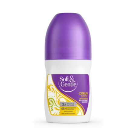 Soft & Gentle Citrus Twist Deodorant Roll On 50ml