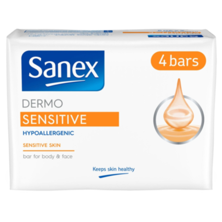 Sanex Sermo Sensitive Soap (4 x 90g)