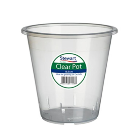 18.5cm Clear Pot