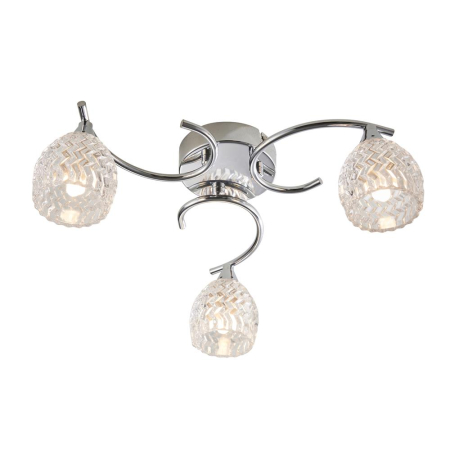 Boyer Semi Flush  3 Light - Polished Chrome