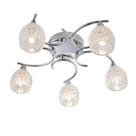 Boyer Semi Flush 5 Light - Polished Chrome