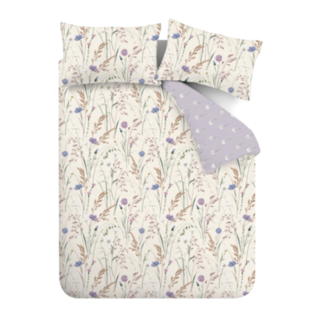 Catherine Lansfield | Grasmere Floral Lilac Duvet Cover Set