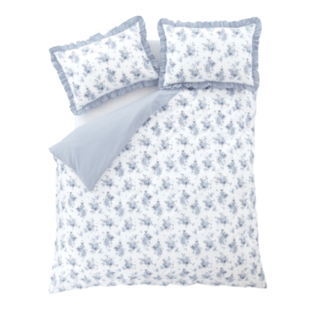Catherine Lansfield | Blue Lucie Floral Duvet Set