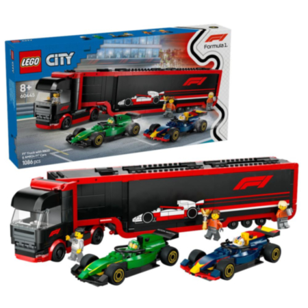 LEGO® City F1® Truck with RB20 & AMR24 F1® Cars