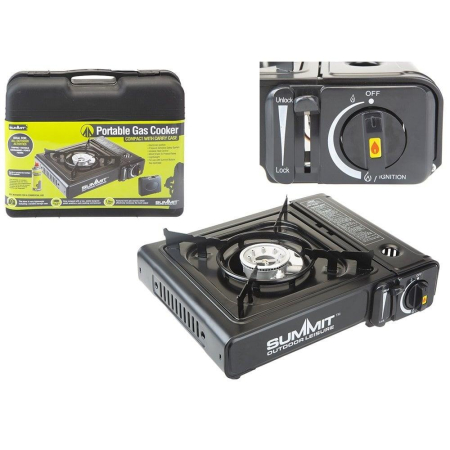 Summit Portable Camping Gas Stove with Carry Case