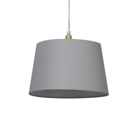 Lighting Collection Clyde Tapered Shape 30cm Light Grey 