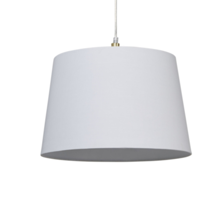 Lighting Collection Clyde Tapered Shape 40cm White 