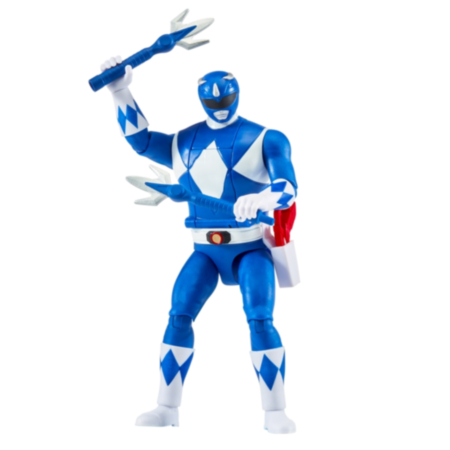 Mighty Morphin Power Rangers Auto Morphin Figure - Blue