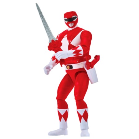 Mighty Morphin Power Rangers Auto Morphin Figure - Red