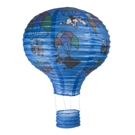 Hot Air Balloon Cats & Dogs Paper Lantern - 16"