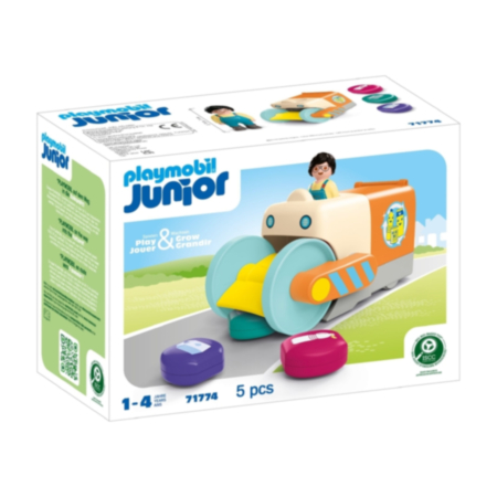 PLAYMOBIL® JUNIOR | Push and Grab Rubbish Collector 