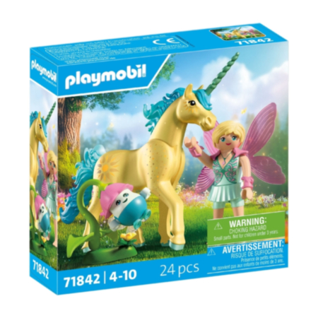 PLAYMOBIL® Magic Unicorns | Sunshine Blossom with Fairy Collectible Unicorn 