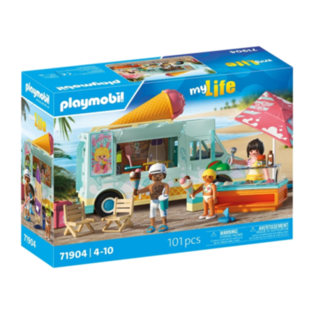 PLAYMOBIL® My Life | Summer Vacation Ice Cream Truck with Surf Shop 