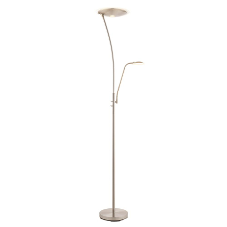 Alassio LED Mother & Child Floor Lamp Satin Chro