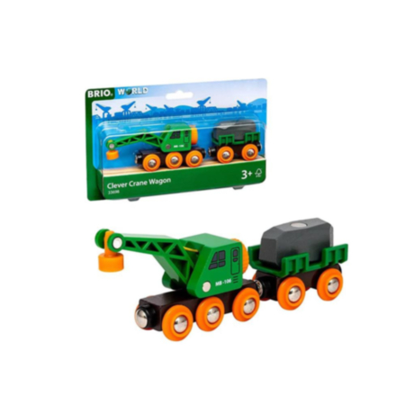 BRIO® WORLD Clever Crane Wagon