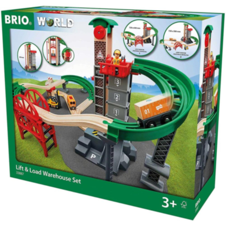 BRIO® WORLD Lift & Load Warehouse Play Set