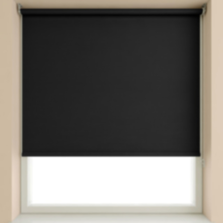 Blackout Roller Blind - Black (120cm x 175cm Drop)