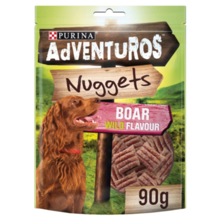 Adventuros™ Dog Treat Boar Flavour Nuggets 90g
