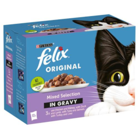Felix Original Mixed Selection In Gravy Wet Cat Food 12x100g