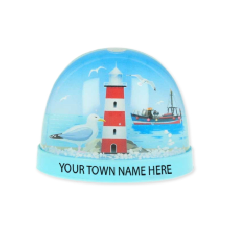 Lighthouse Trawler Snowglobe Magnet (Assorted)