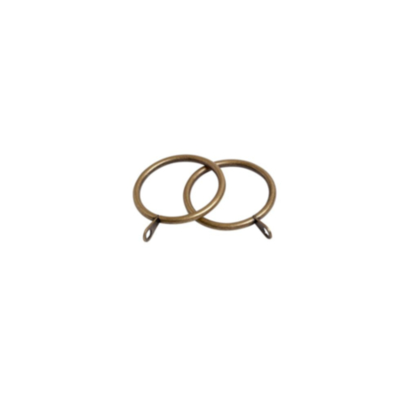 28mm Standard Lined Rings Pk 8 Bright Brass