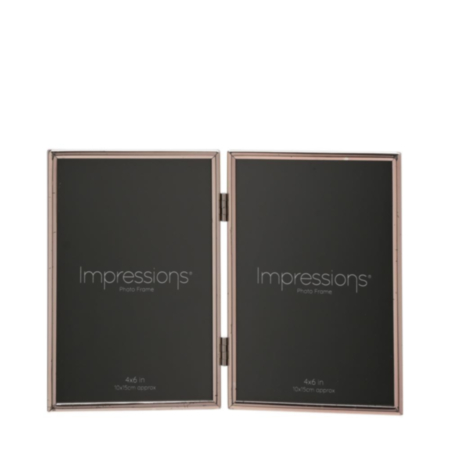 Silverplated Double Photo Frame - 4" x 6"