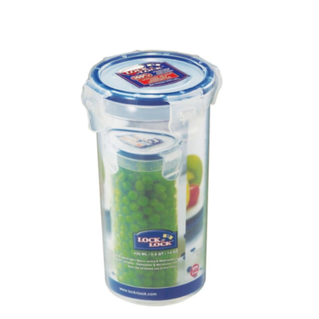 Lock & Lock Round Food Container 430ml - Clear