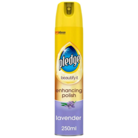 Pledge Aerosol Wood Polish Lavender 250ml