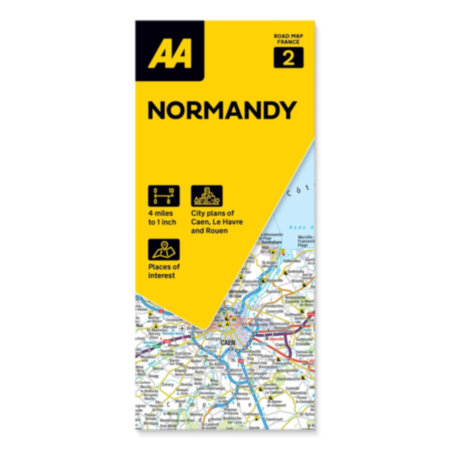 AA Road Map | France: 2 - Normandy