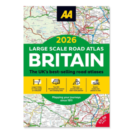 AA Road Atlas | Large Scale Britain - 2026 (A3)