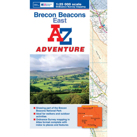 A-Z Brecon Beacons East Adventure Atlas