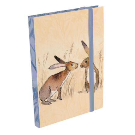 Gifted Stationery Kissing Hares A6 Notebook