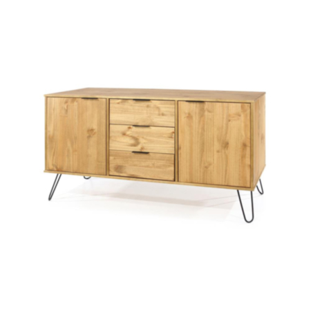 Augusta Pine Medium Sideboard 2 Doors 3 Drawers